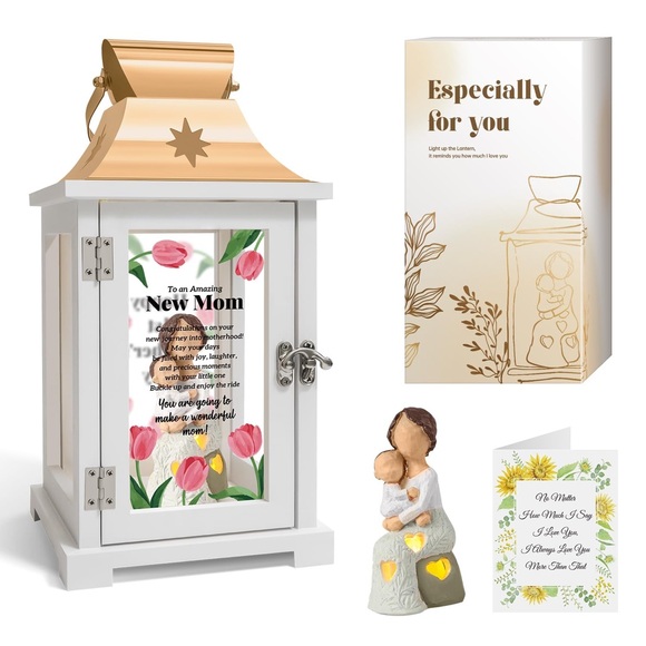 Other - First Mother Day Gifts for New Mom Lantern Gift Set with Card